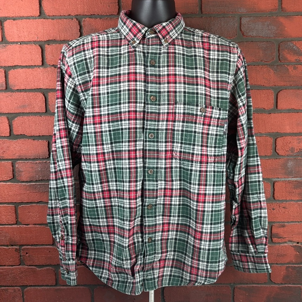 Woolrich Shirt Mens Medium Flannel Plaid Button Down‎